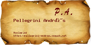 Pellegrini András névjegykártya
